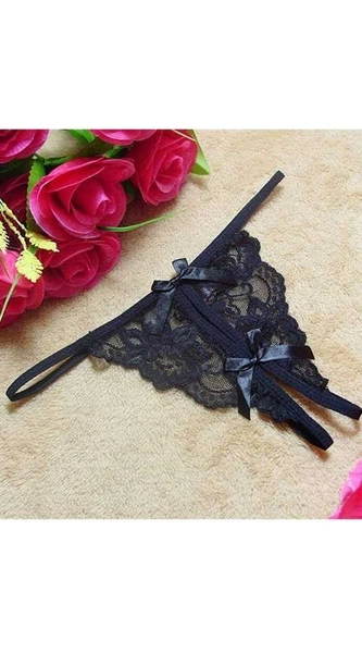 Vixson Dantelli Kurdeleli G-String