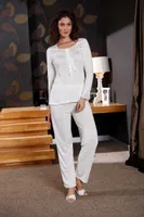Yeni İnci BPJ119 Kadın 6lı Pijama Takım Ekru