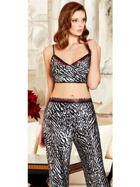 Jeremi 3'lü Saten Askılı Pijama Takım Jeremi 3031 - Alternatif Görünüm