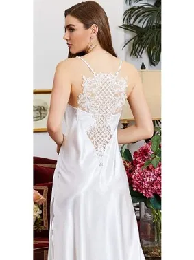 Jeremi 6'lı Saten Dantelli Gecelik Sabahlık Takımları Seti Jeremi 1025 - Alternatif Görünüm