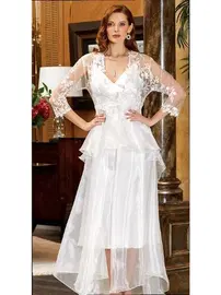 Jeremi 6'lı Saten Dantelli Gecelik Sabahlık Takımları Seti Jeremi 905