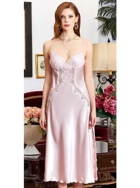 Jeremi 6'lı Saten Dantelli Gecelik Sabahlık Takımları Seti Jeremi 980 - Alternatif Görünüm