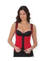 Agraflı Göğsü Açık Atlet Korse Emay 9173 Kırmızı görsel 11