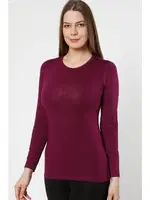 Akbeniz Bayan Uzun Kol Body 250M Mor detay görünüm