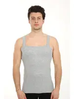 Akbeniz Erkek Kalın Askılı Likralı Atlet 21002 Gri