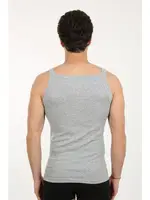 Akbeniz Erkek Kalın Askılı Likralı Atlet 21002 Gri detay görünüm