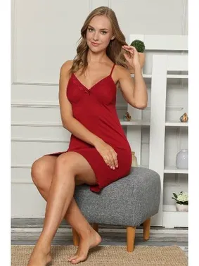 Akbeniz Akbeniz İp Askılı Penye Gecelik 367