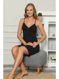 Akbeniz Akbeniz İp Askılı Penye Gecelik 368