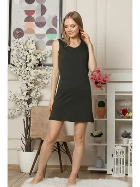 Akbeniz Akbeniz Kalın Askılı Penye Gecelik 954