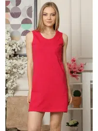 Akbeniz Akbeniz Kalın Askılı Penye Gecelik 955