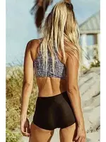 Angelsin Çizgili Yüksek Bel Tankini Takım Çok Renkli detay görünüm