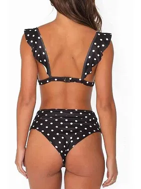 Angelsin Angelsin Siyah Puantiyeli Bikini Takım Çok Renkli - Alternatif Görünüm