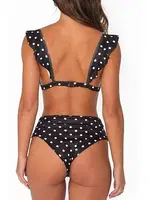 Angelsin Siyah Puantiyeli Bikini Takım Çok Renkli Çok Renkli detay görünüm