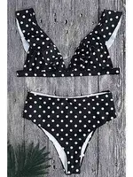 Angelsin Siyah Puantiyeli Bikini Takım Çok Renkli Çok Renkli görsel 5