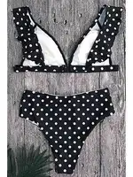 Angelsin Siyah Puantiyeli Bikini Takım Çok Renkli görsel 6