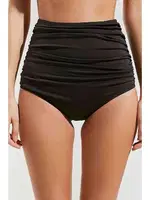 Angelsin Siyah Yüksek Bel Bikini Alt Siyah detay görünüm