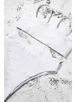 Angelsin Yüksek Bel Bikini Takım Beyaz Beyaz farklı açı