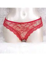 Anıl Dantelli Kırmızı Transparan Külot 2737 Kırmızı