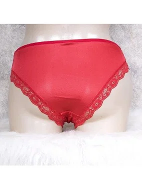 Anıl Anıl Dantelli Kırmızı Transparan Külot 2737 - Alternatif Görünüm
