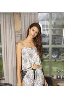 Anıl Fantazi Atlet Şort Takım 5721 Siyah-Ekru görsel 4