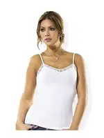 Anıt Bayan Askılı Dantelli Atlet 2174 Beyaz