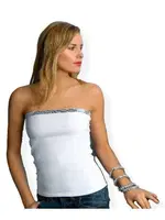 Anıt Pullu Straplez 2130 Beyaz