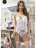 Asilce 3005 Beyaz Jartiyer Büstiyer Takım