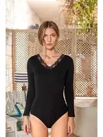 Berrak 8009 Bayan Çıtçıtlı (Kancalı) Body Siyah