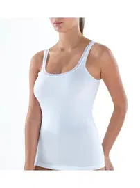 Black Spade BlackSpade Comfort Elegance Kalın Askılı Beyaz Atlet 1364