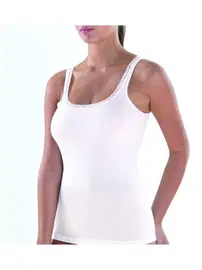 Black Spade BlackSpade Comfort Elegance Kalın Askılı Krem Atlet 1364