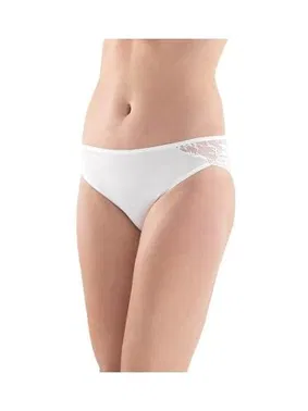 Black Spade BlackSpade Dantel Detaylı Beyaz Slip 1349