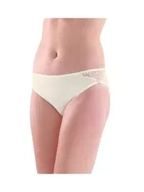 Black Spade BlackSpade Dantel Detaylı Krem Slip 1349