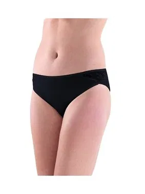 Black Spade BlackSpade Dantel Detaylı Siyah Slip 1349