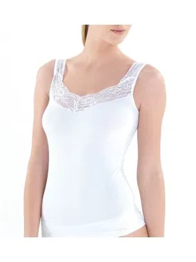 Black Spade BlackSpade Dantelli Kadın Beyaz Atlet 1343