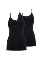 BlackSpade Essential Kadın İnce Askılı Atlet Siyah 2'li Paket 1591  Siyah