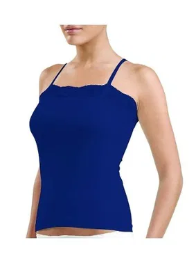 Black Spade BlackSpade İnce Askılı Dantelli Lacivert Atlet 1347