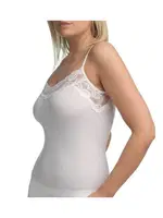 BlackSpade Private Beyaz Dantelli İnce Askılı Atlet 1984 Beyaz