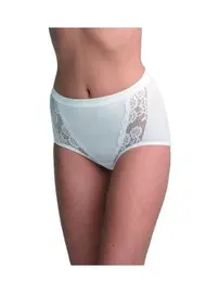 Black Spade BlackSpade Private Büyük Beden Dantelli Slip Beyaz Külot 1316