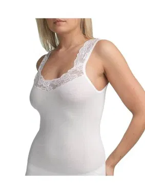 Black Spade BlackSpade Private Kadın Beyaz Dantelli Atlet 1957