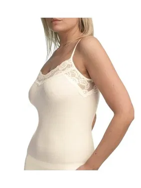 Black Spade BlackSpade Private Krem Dantelli İnce Askılı Atlet 1984