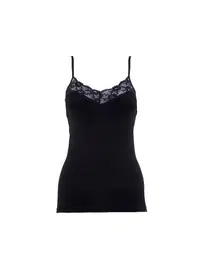 Black Spade BlackSpade Private Siyah Dantelli İnce Askılı Atlet 1984