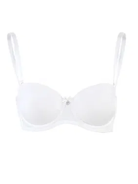 Black Spade BlackSpade Straplez Destekli Beyaz Sütyen 3010 