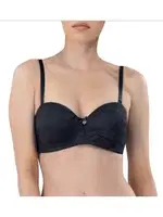 BlackSpade Straplez Destekli Dantelli Siyah Sütyen 3012 Siyah