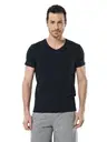 Cacharel Erkek Likralı V Yaka T-shirt 1332/LACİVERT