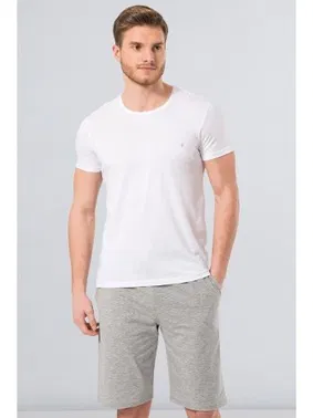 Cacharel Cacharel Erkek T-Shirt (Slim Fit) 2169/BEYAZ
