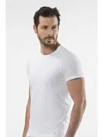 Cacharel - O yaka kısa kollu t-shirt 1305/BEYAZ Beyaz