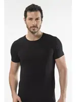 Cacharel - O yaka kısa kollu t-shirt 1305/SİYAH Siyah detay görünüm