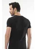 Cacharel - O yaka kısa kollu t-shirt 1305/SİYAH Siyah farklı açı