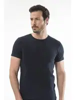 Cacharel - O yaka kısa kollu t-shirt 1307/LACİVERT Lacivert detay görünüm