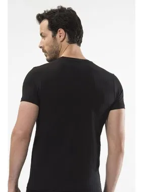 Cacharel Cacharel - O yaka kısa kollu t-shirt 1307/SİYAH - Alternatif Görünüm